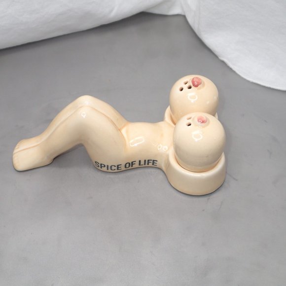 Gift Craft Other - Vintage GiftCraft Ceramic Lady SPICE OF LIFE Salt and Pepper Shakers